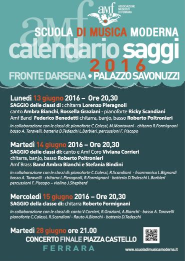 CALENDARIO SAGGI FRONTE DARSENA, PALAZZO SAVONUZZI