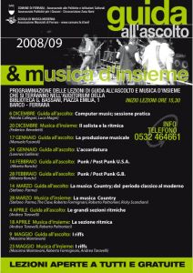 Guida all’ascolto e Musica d’Insieme 2008