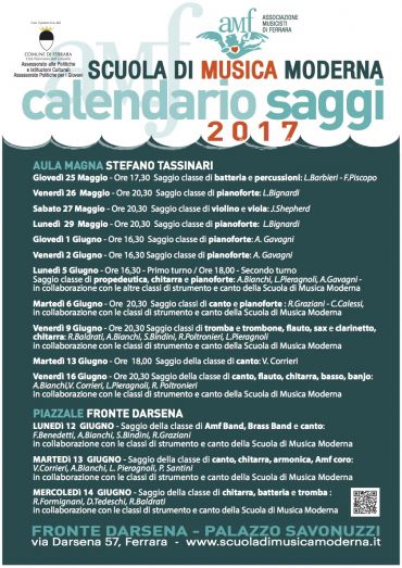 SAGGI SCUOLA DI MUSICA MODERNA 2017