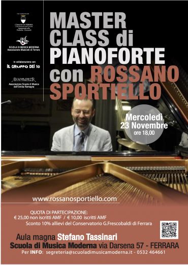 MASTER CLASS di PIANOFORTE con ROSSANO SPORTIELLO