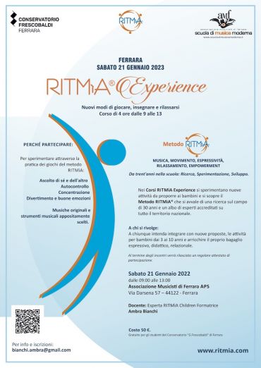 Masterclass RITMìA EXPERIENCE – Ambra Bianchi